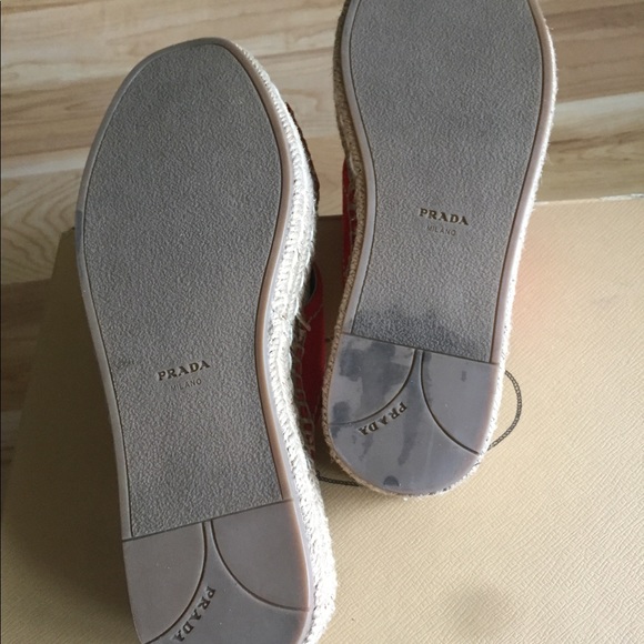 Prada Suede Cross Strap Platform Slides - Picture 7 of 12
